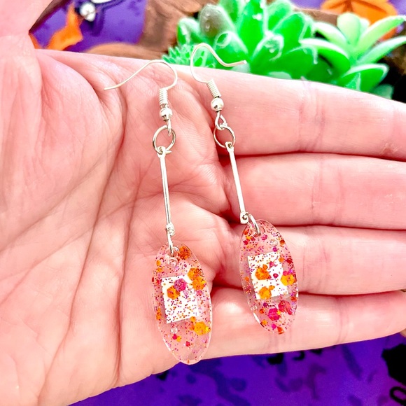 Phoenix Suns Acrylic Dangle Earrings - Picture 5 of 5
